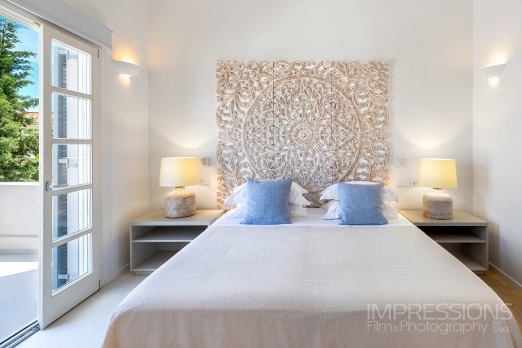 luxury villa spetses interior photography greece case study