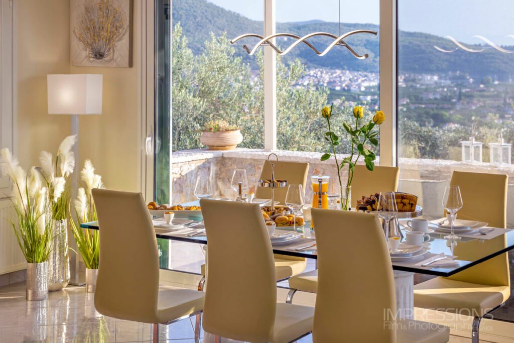 peloponnese countryside villa interior photography