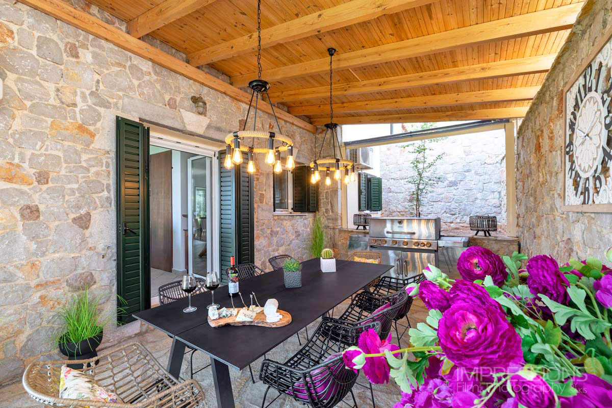 peloponnese villa design architecture photography indoor dining