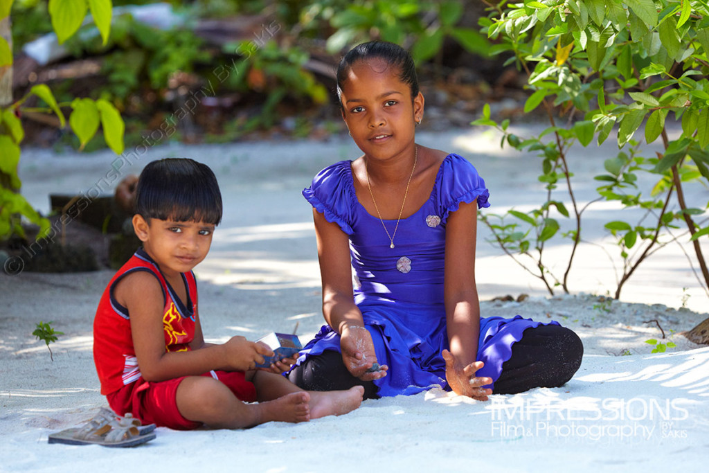 photo of maldivian children on a Maldives local island - photos of the people of Maldives series