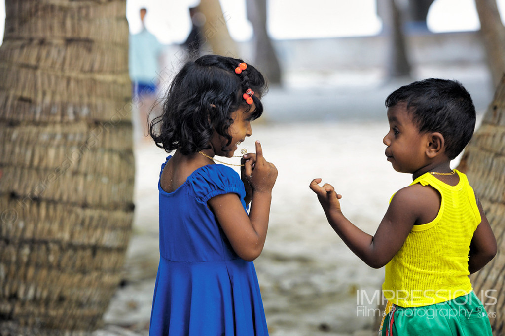 Maldivian children on a  Maldives local island - photos of the people of Maldives series