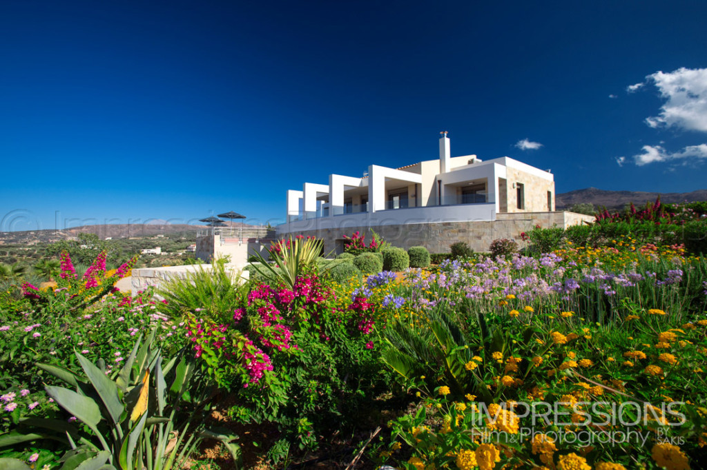 Exterior Photography Luxury Villa Greece. Crete Island. Rethymno Villa Photography