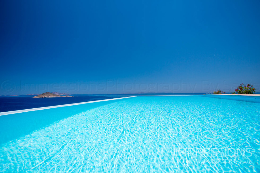 Luxury Villa Photography Greece. Patmos Island. Infinity Pool Photography