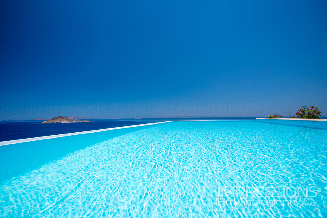 Luxury Villa Photography Greece. Patmos Island. Infinity Pool Photography