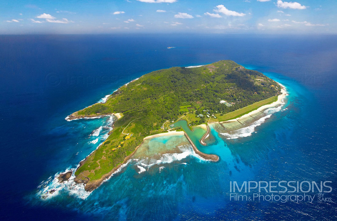 Private Island photographer - Fregate Island Seychelles Private Island aerial photography from helicopter by Sakis Papadopoulos