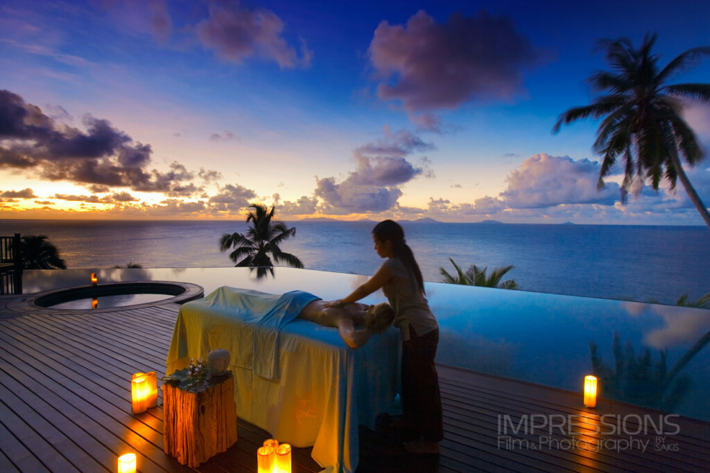 Private Island photographer - Fregate Island Seychelles Spa Massage in Villa Lifestyle photography