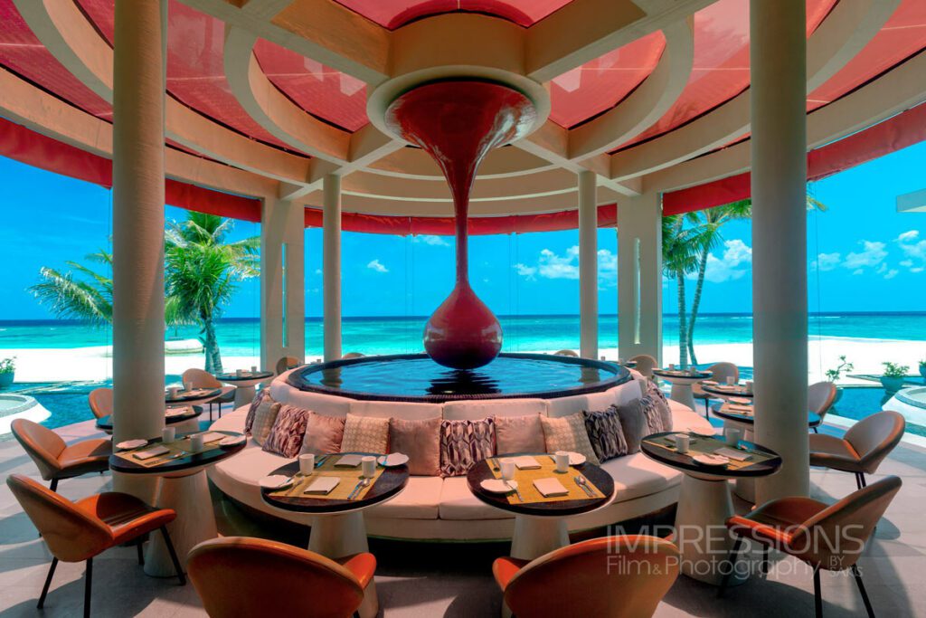 resort interior design photography oblu sangeli restaurant