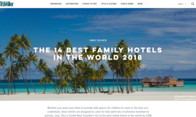 Gili Lankanfushi Maldives Hotel Photographer Hospitality Latest Publications On Condé Nast Traveller Best Hotels In Europe 2018 Worlds Family