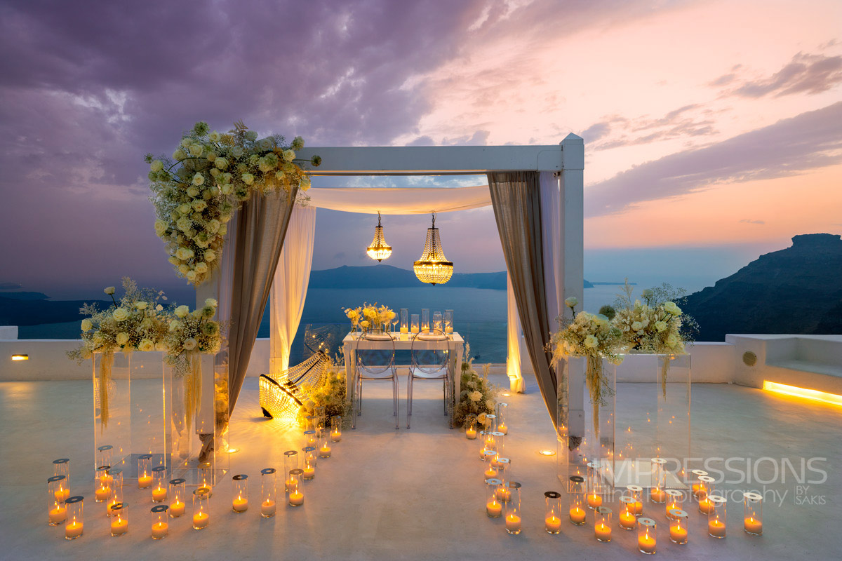 santorini greece hotel photographer Dana Villas & Infinity Suites sunset luxury wedding