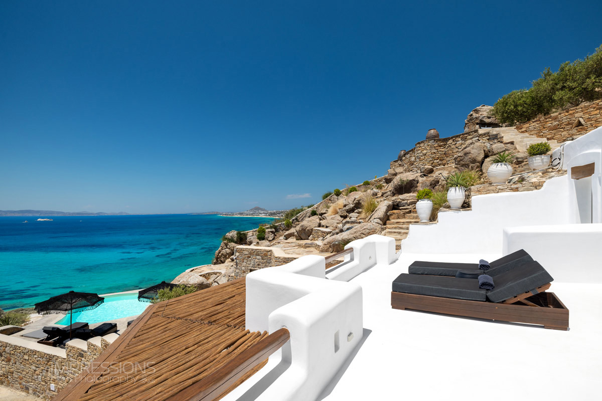 terrace architecture photography luxury villa naxos greece case study