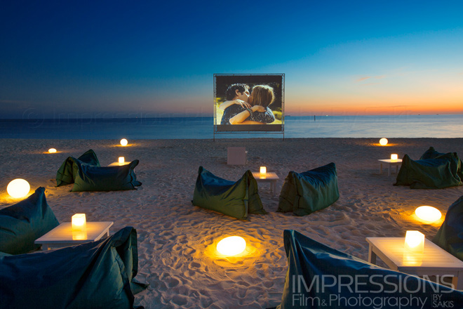 Cinema on the beach 