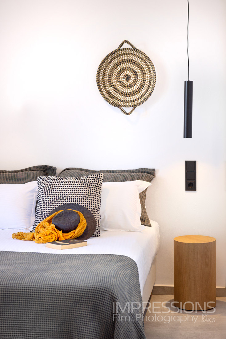 villa bedroom cycladic style naxos greece