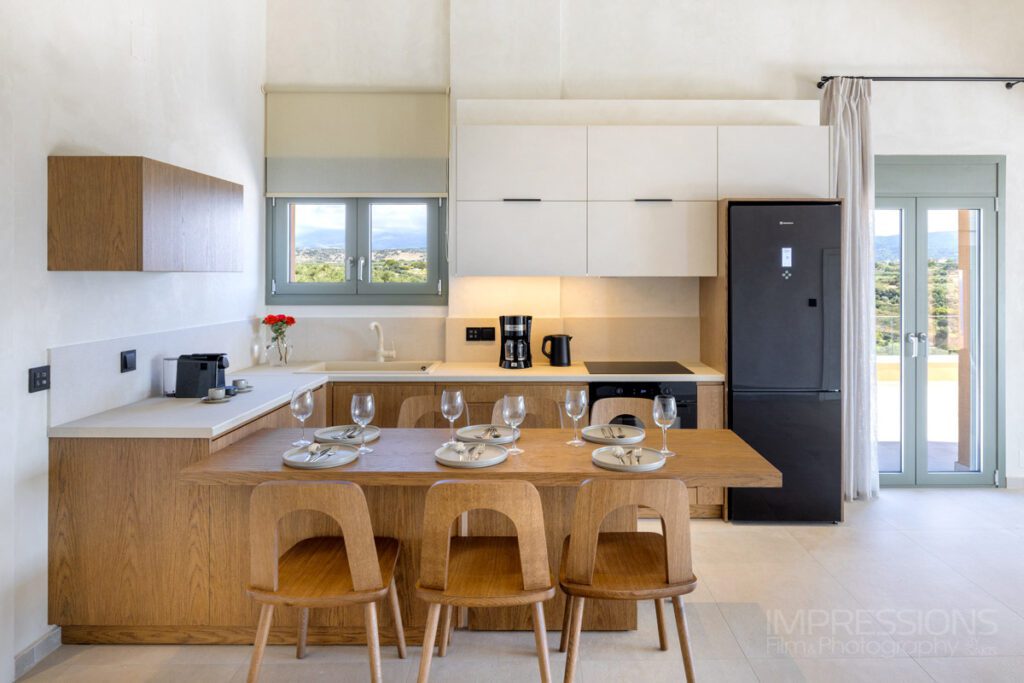 villa interior living space greece