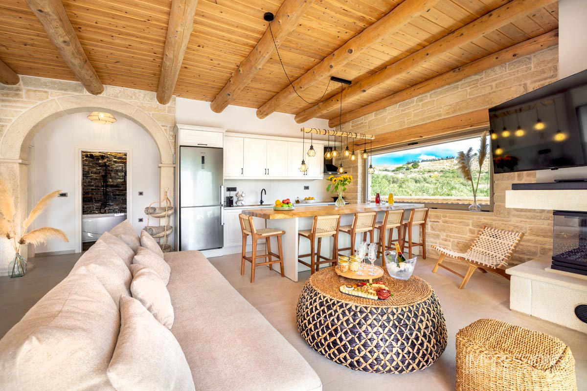 villa interior photography chania crete open plan