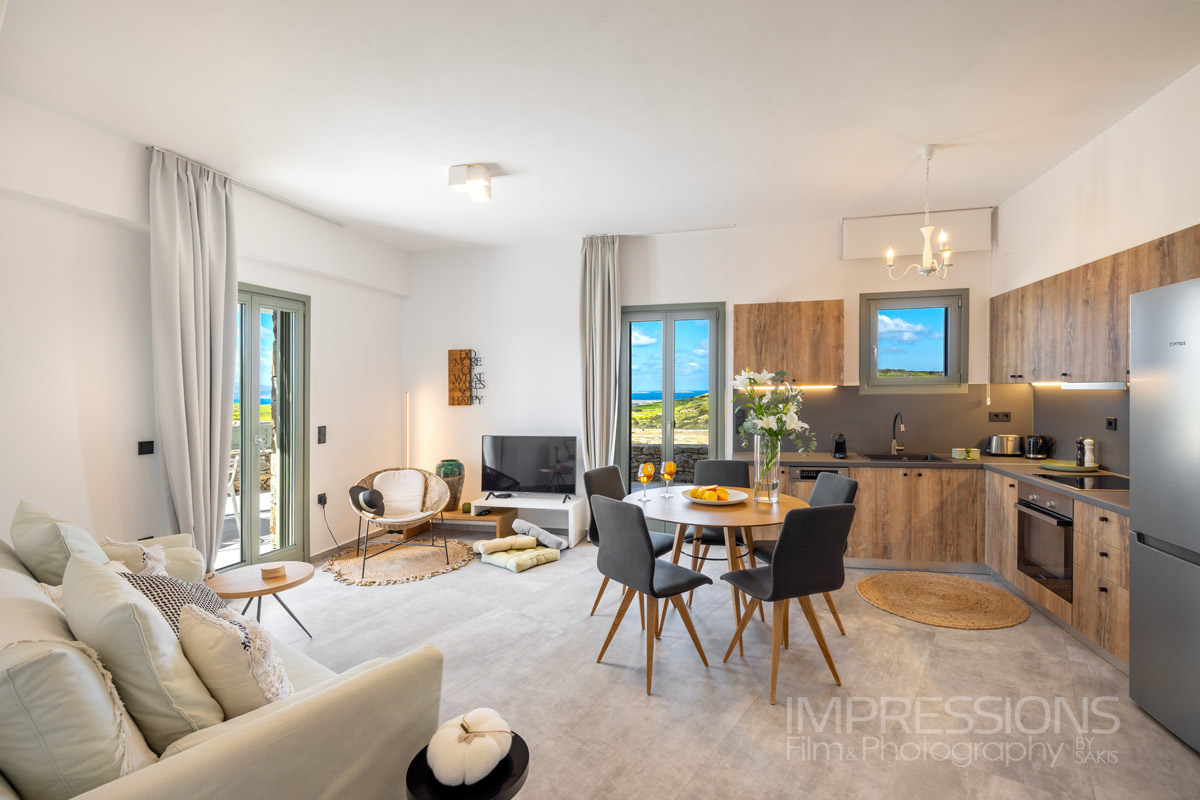 villa kitchen interior photography naxos greece