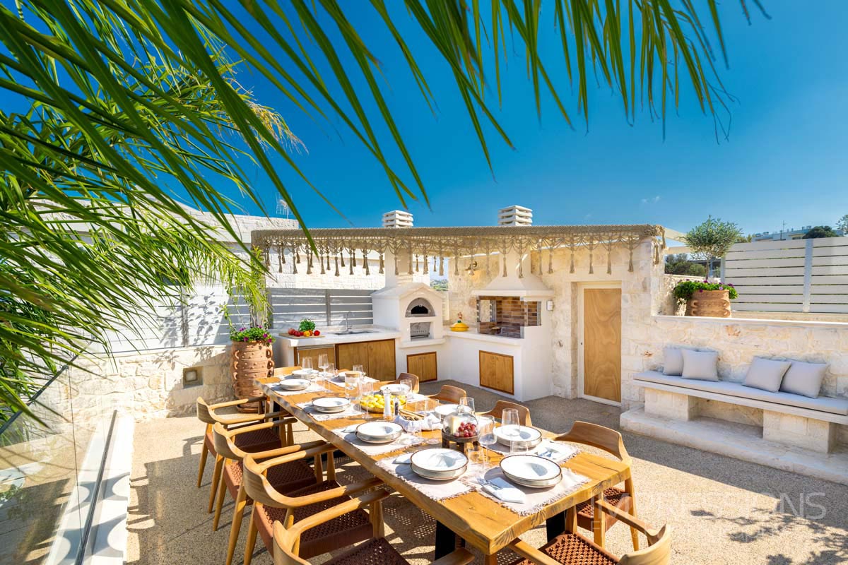 villa living space outdoor rethymno crete