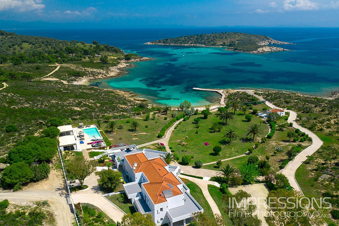 αεροφωτογραφία για ξενοδοχεια βιλες airbnb aerial photography greece